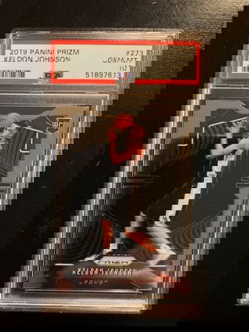 2019 Prizm Keldon Johnson #273 PSA 10 gem mint 