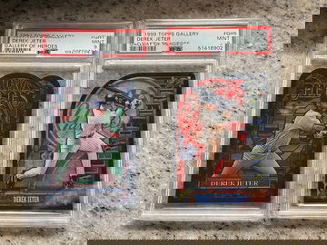 (2) Card PSA 9 LOT: DEREK JETER GALLERY OF HEROES 1997 & 1999