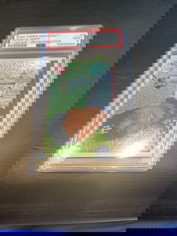 2004 Topps Heritage Derek Jeter Chrome Retrofractor PSA 9