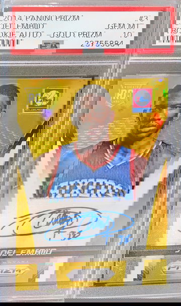 Joel Embiid gold auto 10