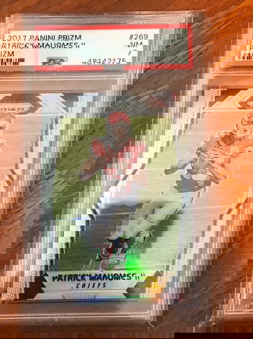 2017 Panini Prizm Patrick Mahomes PSA 7