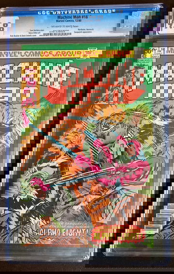 Machine Man #18 CGC 9.8 OWW Pages Alpha Flight Marvel 12/80