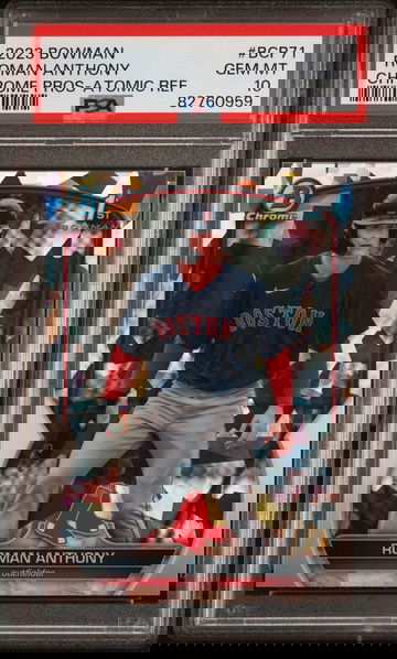 Roman Anthony atomic refractor Bowman chrome first rookie