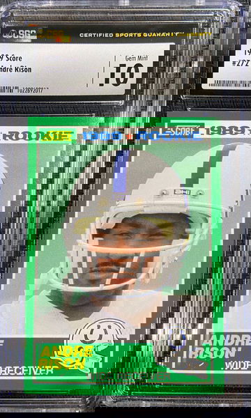 1989 Score ROOKIE Andre Rison CSG 10 GEM MINT Low POP!