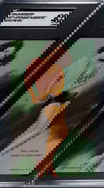 1940-45 Mutoscope Artist Pin-ups Why We're Barely Acquainted SGC 4 VGEX