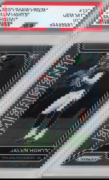 2020 Panini Prizm Jalen Hurts Emergent #12 PSA 10 Gem-Mint