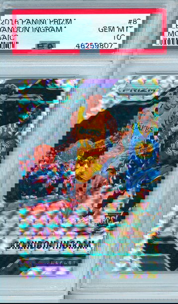 Brandon Ingram 2016 Prizm Mosaic RC PSA 10 (Slab #9807)