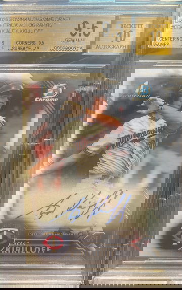 2016 Bowman Chrome Draft Alex Kirilloff auto 