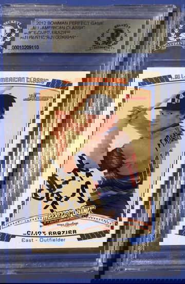 2012 Bowman Perfect Game Clint Frazier Rookie Auto