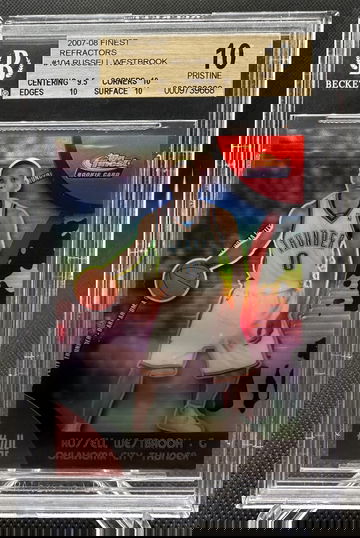 Russell Westbrook 2007-08 Finest Refractors #104 BGS 10