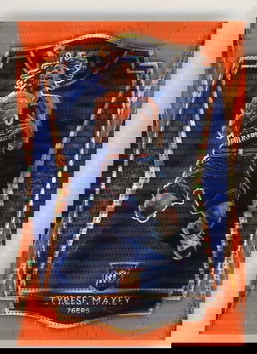 2020 Panini Select 174 TYRESE MAXEY Premier Level Neon Orange Pulsar /15 MINT