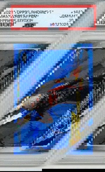 2021 TOPPS CHROME F1 SAPPHIRE EDITION #142 MAX VERSTAPPEN PSA 10 LOW POP