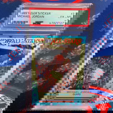Michael Jordan 1989 Fleer Sticker PSA 6