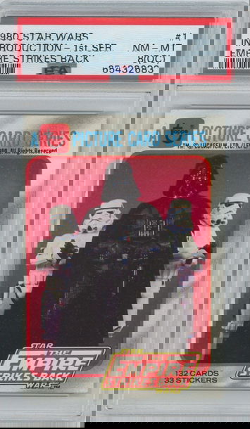 1980 Star Wars Introduction 1st Ser Empire Strikes Back #1 PSA 8 (OC)