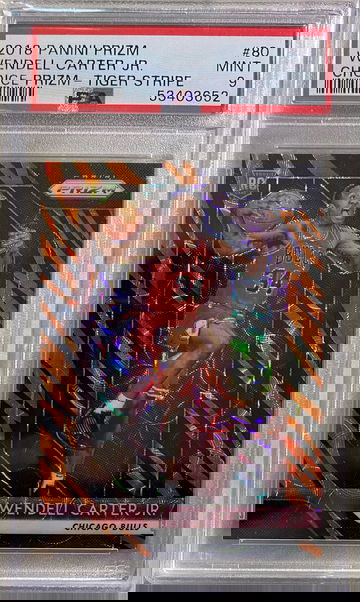 2018 Prizm Choice Tiger Stripe Wendell Carter Jr. #80 PSA 9