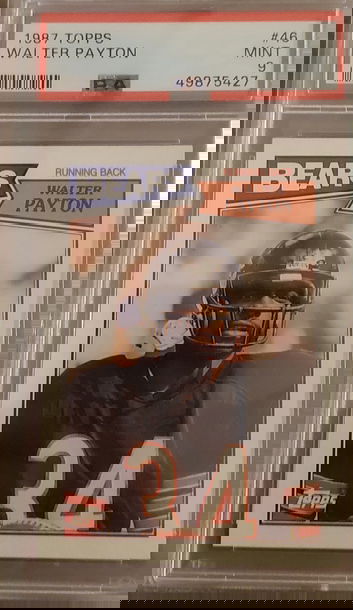 1987 Toppa Walter Payton PSA 9