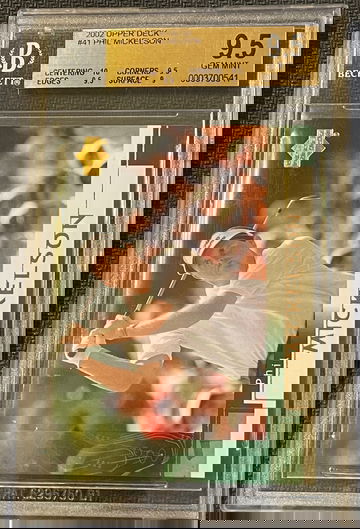 2002 Upper Deck Phil Mickelson #41 BGS 9.5