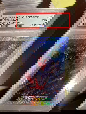 1994 Marvel Masterpieces Spider-Man Holofoil Silver PSA 9