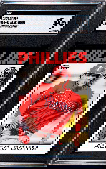 2021 Topps Alec Bohm '86 Design