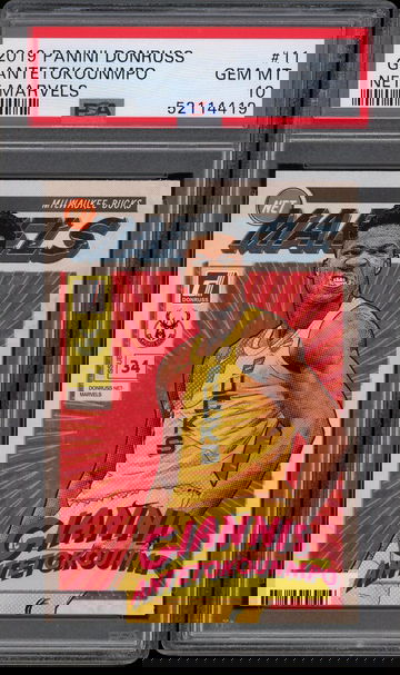 2019 Panini Donruss Net Marvels Giannis Antetokounmpo #11 PSA 10 Milwaukee Bucks