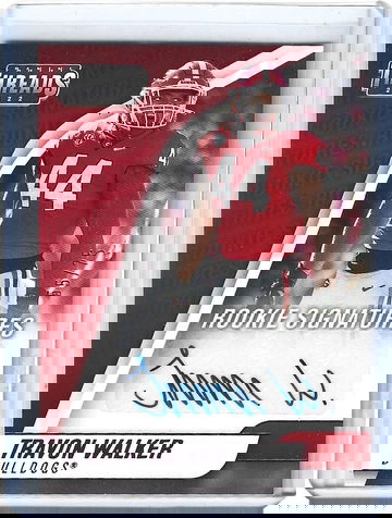 TRAVON WALKER 2022 CHRONICLES PANINI THREADS ROOKIE AUTOGRAPH AUTO #55/75 EAGLES