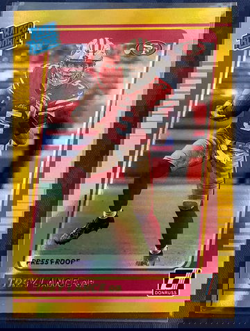 2021 Panini Donruss Rated Rookie Trey Lance Gold Press Proof