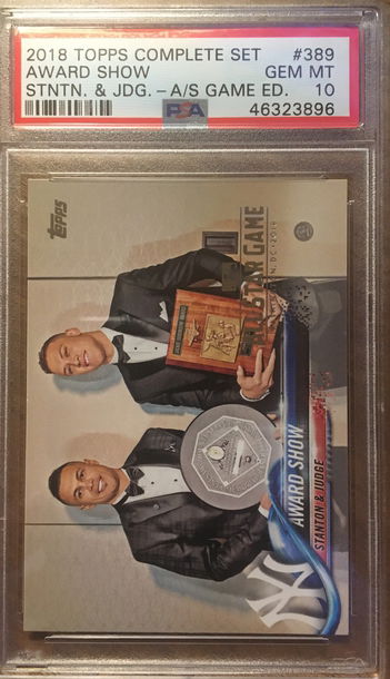 2018 Topps Complete Set All Star Edition #389 Aaron Judge Giancarlo Stanton PSA 10 Gem Mint 