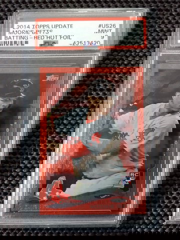 2014 Topps Update Red Hot Foil Mookie Betts PSA 9