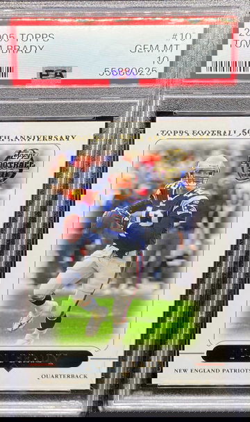 2005 Topps #10 Tom Brady PSA 10 Gem Mint