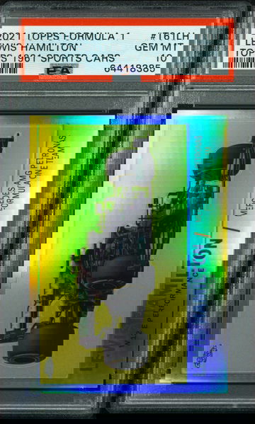 2021 Topps Chrome F1 Lewis Hamilton 1961 Sports Cars Insert  Formula 1 PSA 10