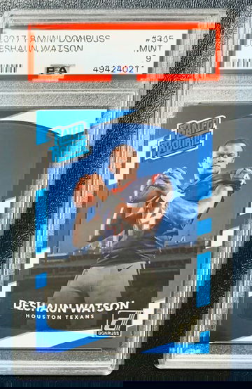 2017 Panini Donruss DeShaun Watson RC PSA 9 Texans Browns