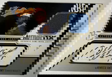 2003-04 Fleer Authentix CARMELO ANTHONY Auto Jersey RC Rookie Card #100