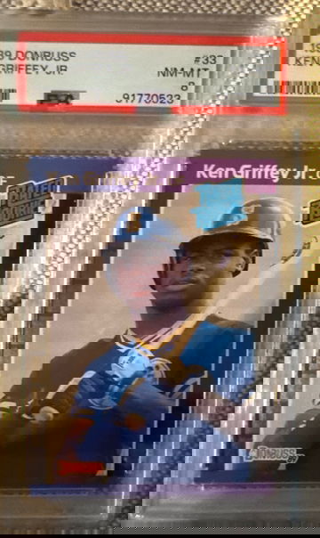 1989 donruss rated rookie card 33 PSA 8 NM-MT Ken Griffey Jr.