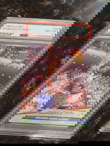 1992 Ultra Shaquille O'Neal PSA 8 NM-MT  #328