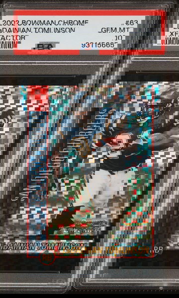 2002 Bowman Chrome Ladainian Tomlinson Xfractor /250 PSA 10