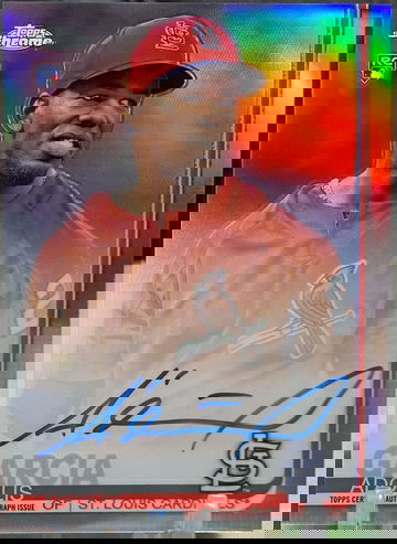 2019 Topps Chrome #RA-AG Adolis Garcia Rookie Autographs Refractor RC Auto /499