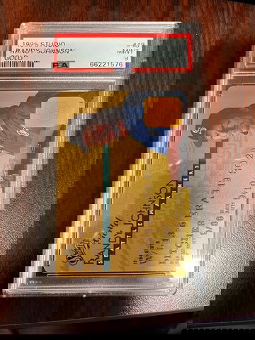 1995 Studio Gold Randy Johnson PSA 9