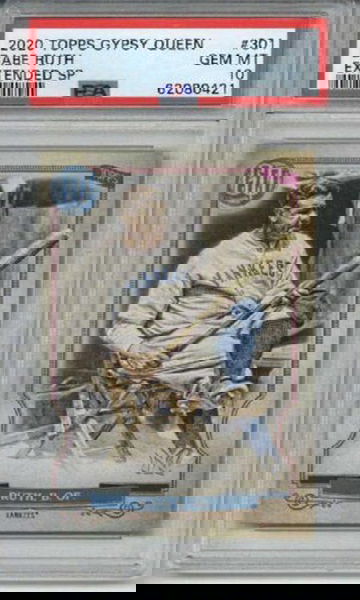 2020 TOPPS GYPSY QUEEN EXTENDED BABE RUTH CARD NY YANKEES PSA 10 SP