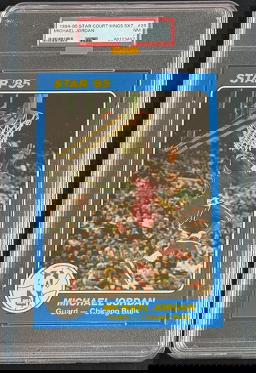 1984 Star Court Kings Michael Jordan PSA 7 MBA GOLD
