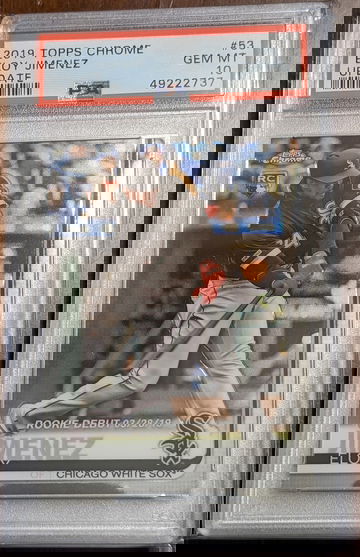 2019 Topps Chrome Update Eloy Jimenez PSA 10
