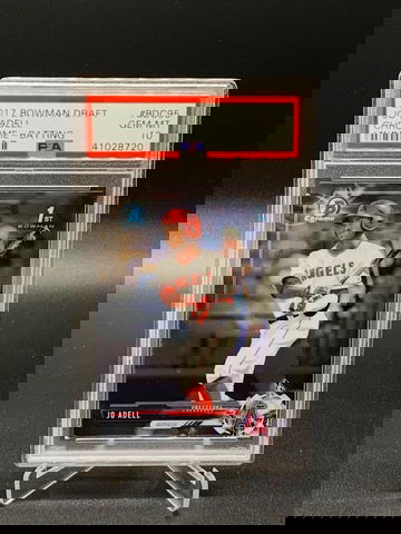 2017 Jo Adell 1st Bowman Chrome Draft Batting PSA 10