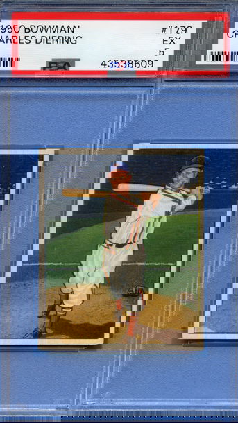 1950 Bowman Charles Diering PSA 5 EX