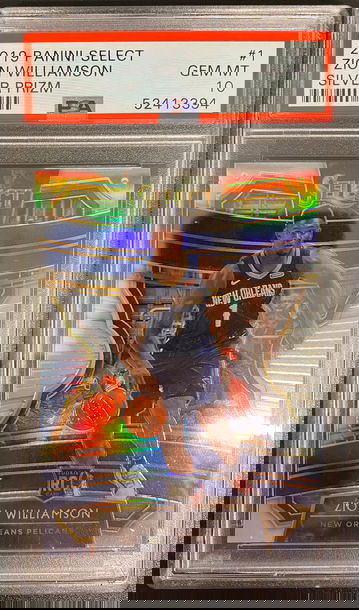 2019 Panini Select Zion Williamson Silver Prizm PSA 10