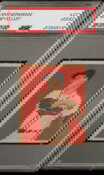 1949 Bowman Baseball #27 Bob Feller PSA 2