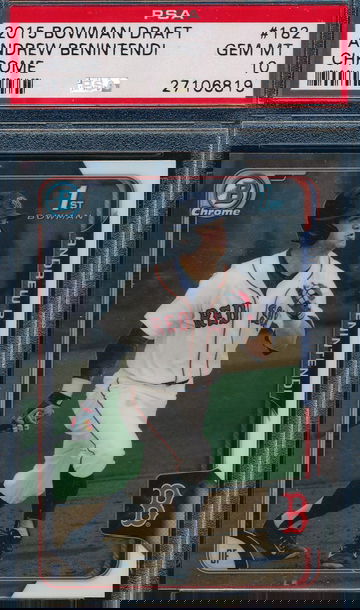 2015 Bowman Chrome Draft 182 Andrew Benintendi RC PSA 10 GEM MT 6819