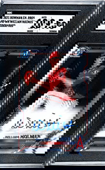 2021 Bowman Chrome William Holmes #CPA-WH Auto SGC 9.5 Auto 10