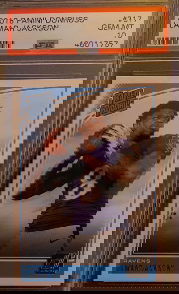 2018 Donruss Lamar Jackson PSA 10