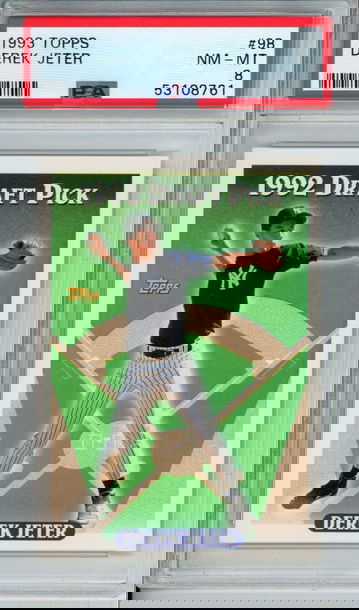 DEREK JETER 1993 Topps #98 PSA 8 NM-MT Yankees
