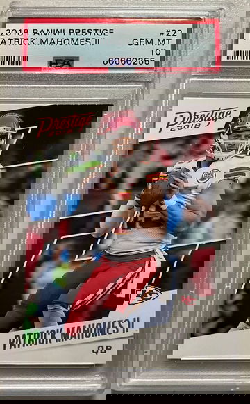 2018 PANINI PRESTIGE #22 PATRICK MAHOMES II GEM MINT 10