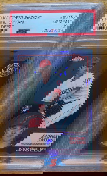 2018 Topps Chrome 1983 Promo Shohei Ohtani Rookie RC PSA 10